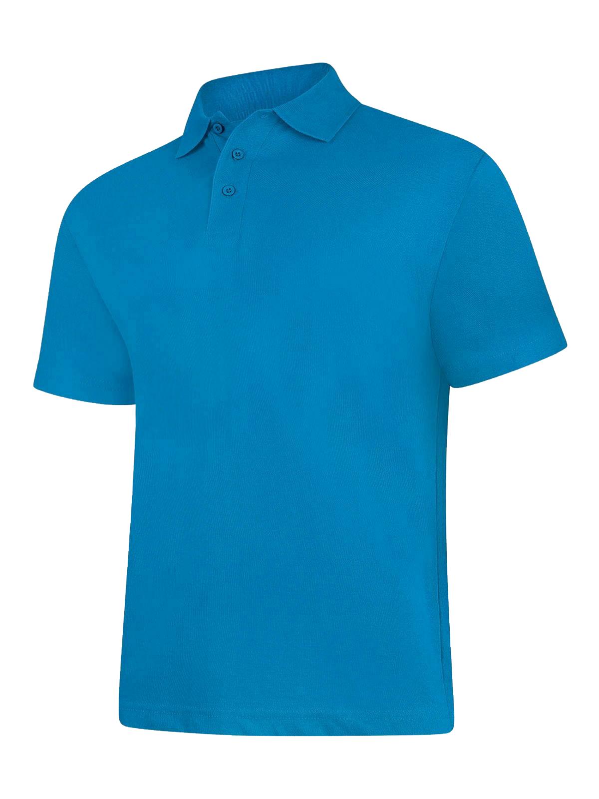 Ladies Active Cotton Poloshirt in Sapphire