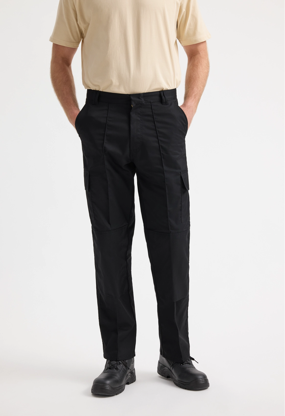 Cargo Trouser with Knee Pad Pockets in Navy
