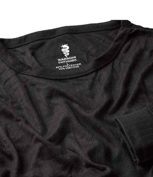 Thermal Long Sleeve T-Shirt in Black, detail view