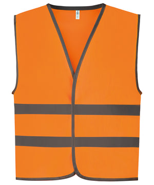 Lifestyle photo of the Hi-Vis Reflective Border Kids Waistcoat (Hvw102ch)