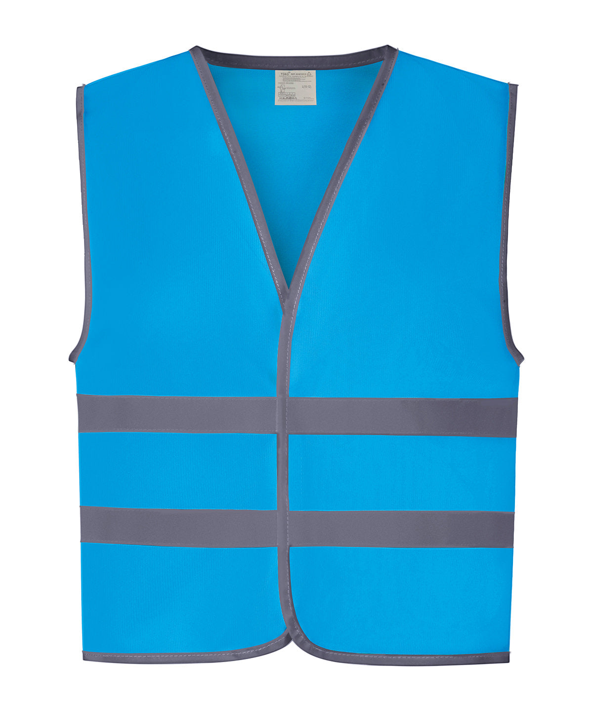 Hi-Vis Reflective Border Kids Waistcoat (Hvw102ch) in Sapphire, front view