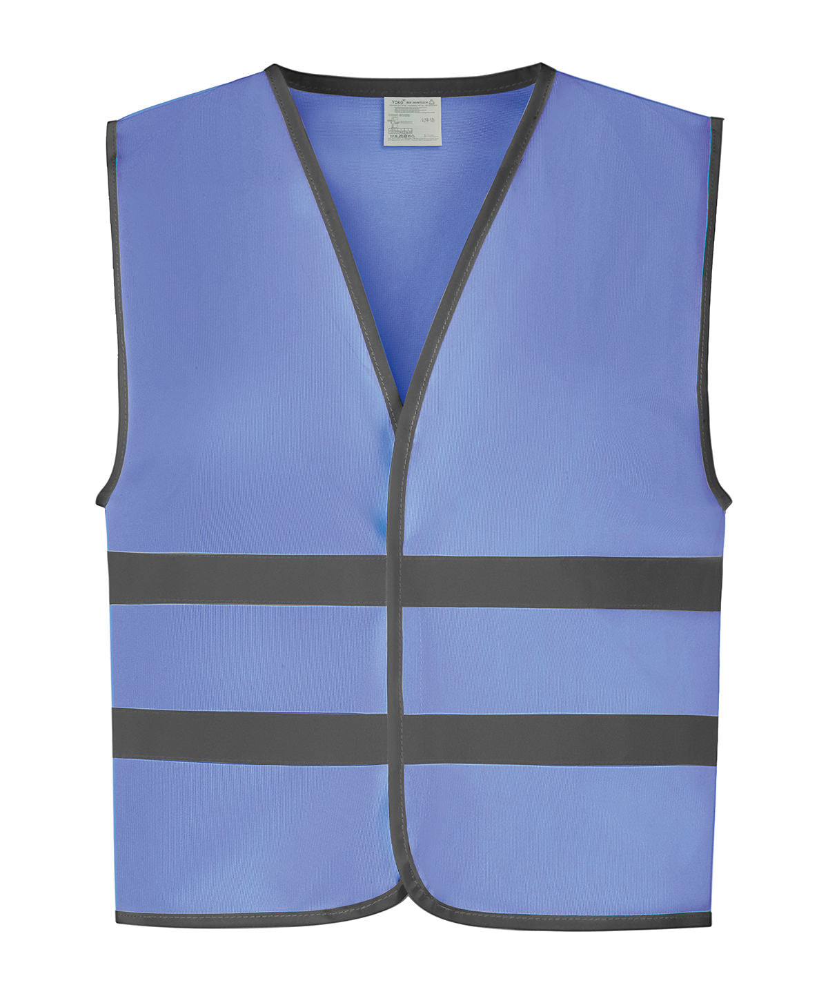 Hi-Vis Reflective Border Kids Waistcoat (Hvw102ch) in Sky, front view