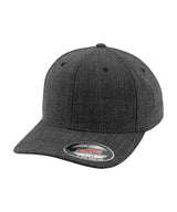 Fine Melange Flexfit (6277Fm) in Black, front view